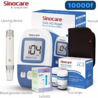 Glucomètre Sinocare Angel + 25 Bandelettes + 25 Lancettes
